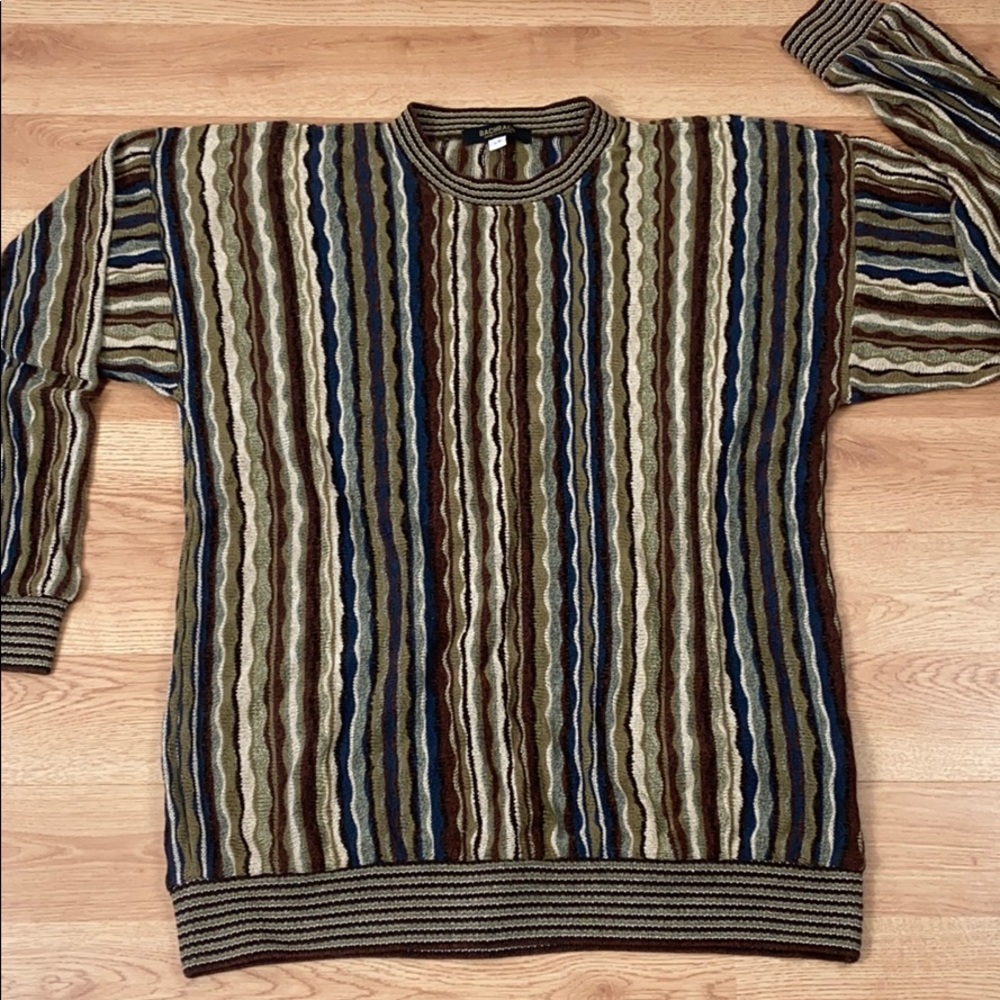 Vintage Bacharach Silk and Linen Cotton Blend Sz L